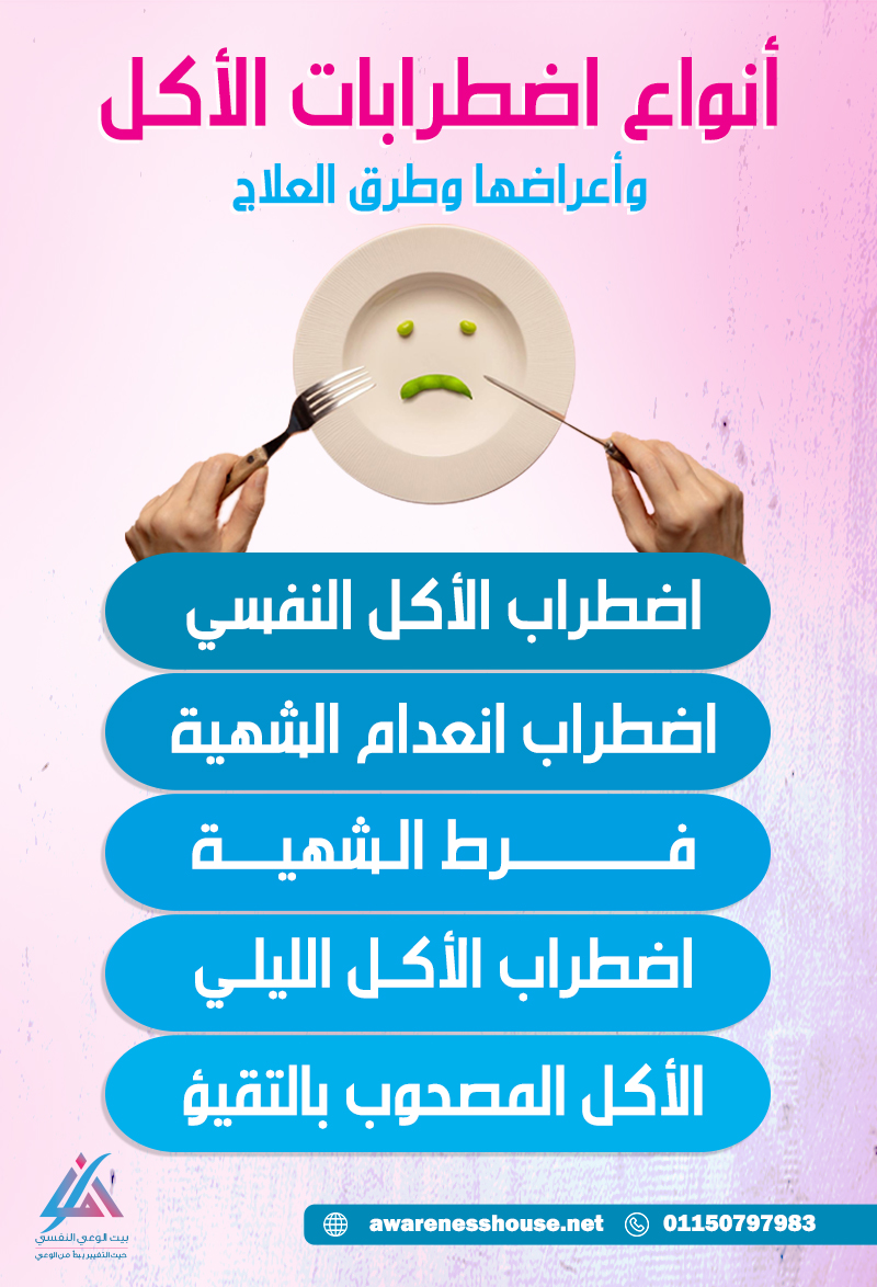 انوع اضطرابات الأكل وأعراضها